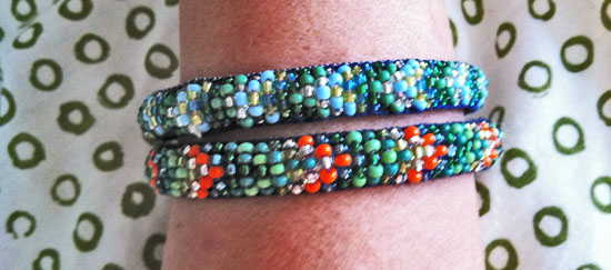 bracelet perles rocaille