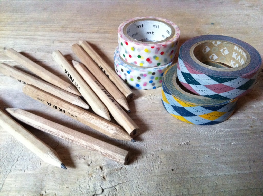 crayons ikéa et marking tape