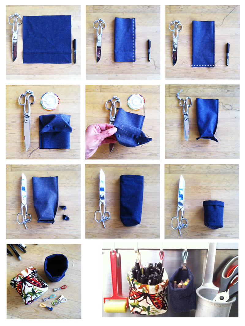 DIY pot à crayon en tissu - www.tambouille.fr