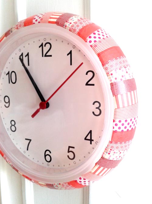 pendule masking tape www.tambouille.fr