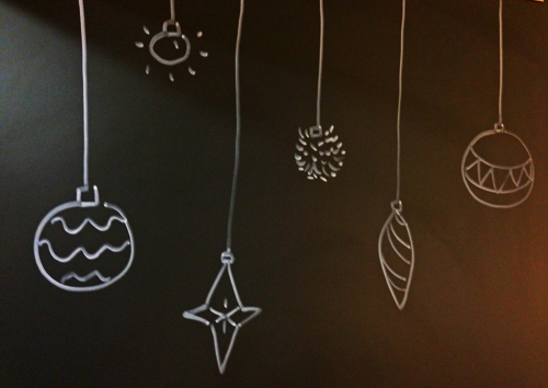 Déco au crayon craie